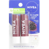 Nivea, Tinted Lip Care, Blackberry, Бальзам для губ с оттенком ежевики, 2 упаковки по 4.8 г