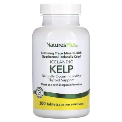 NaturesPlus, Исландский келп (ламинария), натуральный источник йода, 300 таблеток