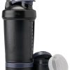 BlenderBottle, Шейкер спортивный + таблетница, Prostak, цвет Black (черный), 651 мл (22 унции)