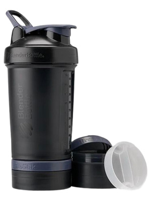 BlenderBottle, Шейкер спортивный + таблетница, Prostak, цвет Black (черный), 651 мл (22 унции)