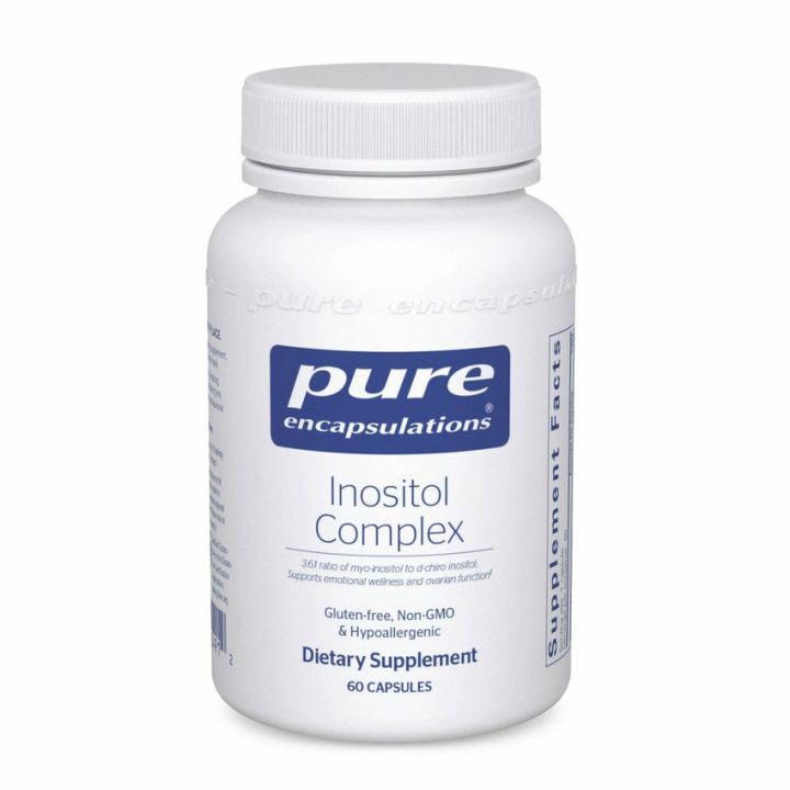 Pure Encapsulations, Inositol Complex, мио-инозитол и инозитол D-хиро, 60 капсул