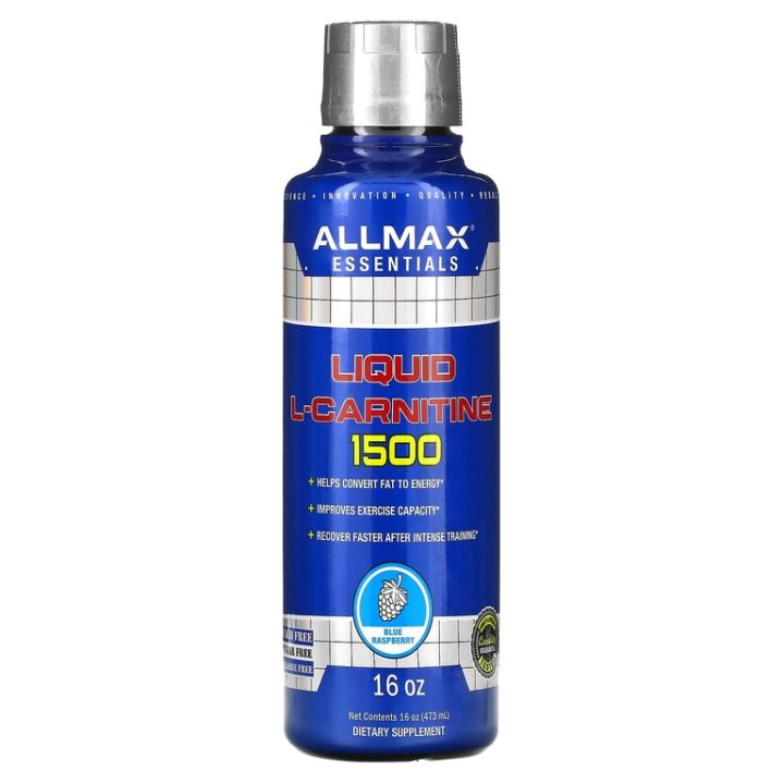 ALLMAX Nutrition, Liquid L-Carnitine, Л-карнитин, вкус ежевика 1500, 473 мл