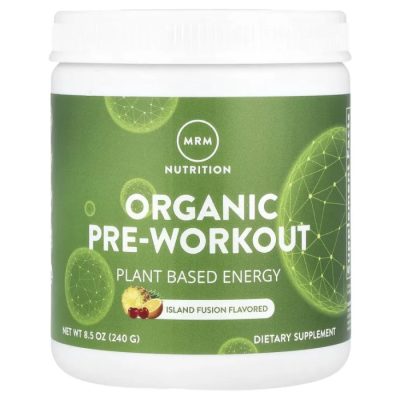 MRM Nutrition, Органический предтренировочный продукт, Pre-workout, вкус мультифрукты, 240 г