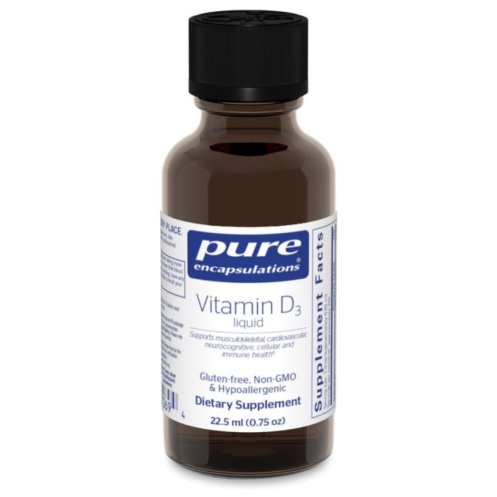 Pure Encapsulations, Витамин витамин Д3, Liquid D3, жидкая форма, 22.5 мл