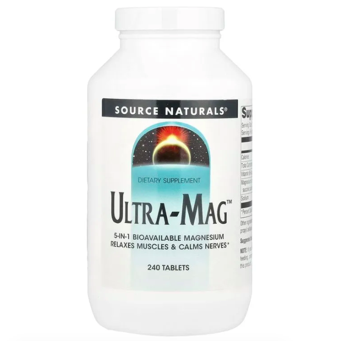 Source Naturals, Ultra-Mag, комплекс Магний+Витамин B6, 240 таблеток