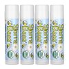 Sierra Bees, набор органических бальзамов для губ, без вкуса, 4 штуки