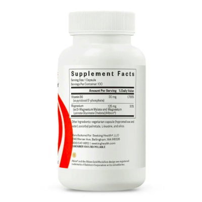 Seeking Health, Magnesium Plus, Магний с витамином B6, 100 капсул