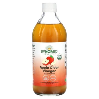 Dynamic Health, Vinegar Apple Cider + ''Mother'', Яблочный уксус с маткой, 473 мл