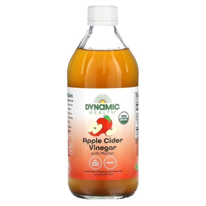Dynamic Health, Vinegar Apple Cider + ''Mother'', Яблочный уксус с маткой, 473 мл