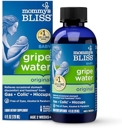 Mommy's Bliss, Средство от коликов для новорожденных Gripe Water, укропная вода, 120мл