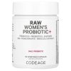 Codeage, RAW Women's Probiotic+, Пробиотик RAW для женщин, 100 млрд КОЕ, 60 капсул