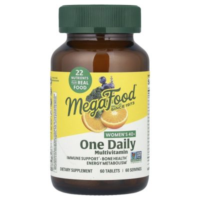 MegaFood, Women’s 40+ One Daily, Мультивитамины для женщин старше 40 лет, 60 таблеток