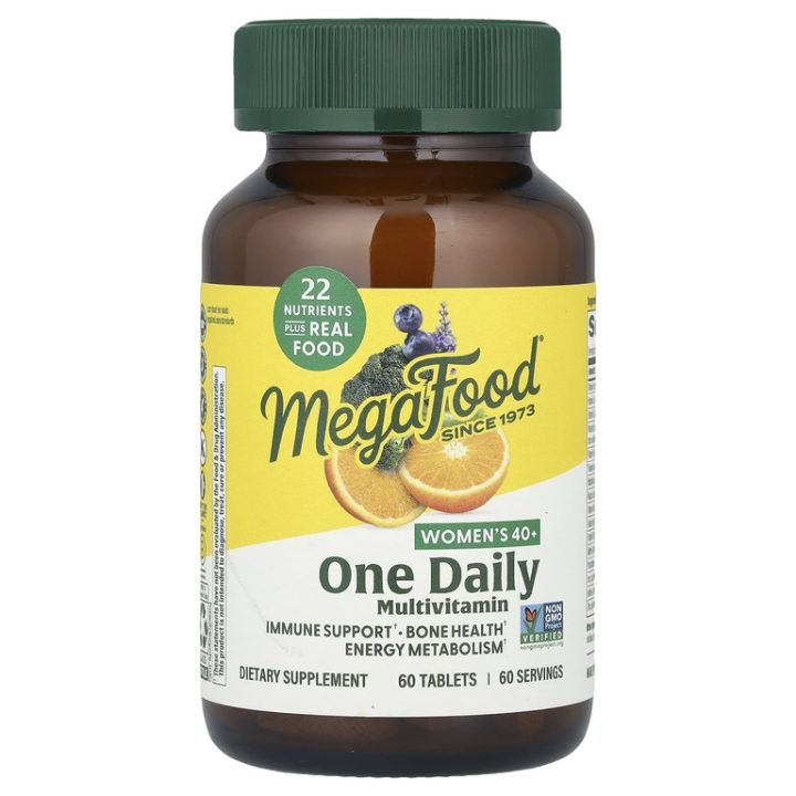MegaFood, Women’s 40+ One Daily, Мультивитамины для женщин старше 40 лет, 60 таблеток