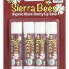 Sierra Bees, Органический бальзам для губ, черная вишня, 4 штуки