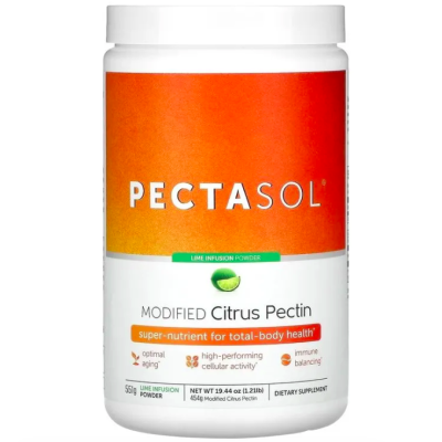 Econugenics, PectaSol, Modified Citrus Pectin, Модифицированный цитрусовый пектин, лайм, 551 г, дисконт