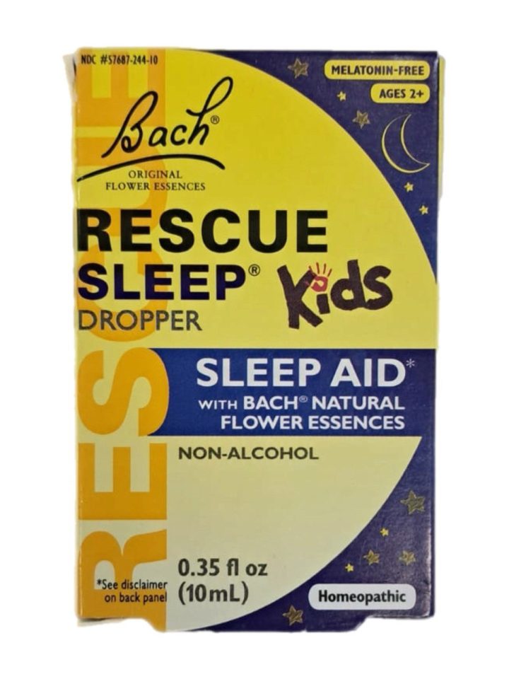 Bach, Rescue Remedy, Kids Sleep Dropper, поддержка сна для детей 2+, без спирта, 10 мл