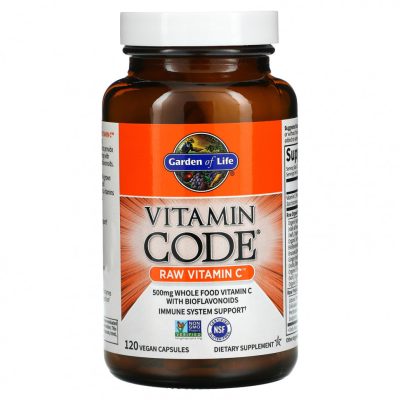 Garden of Life, Vitamin Code, Витамин C RAW, 120 капсул