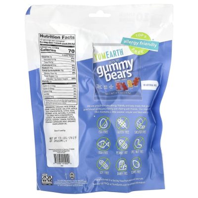 YumEarth, Жевательные мишки, Ассорти вкусов, Gummy Bears, 10 пакетов со снеками
