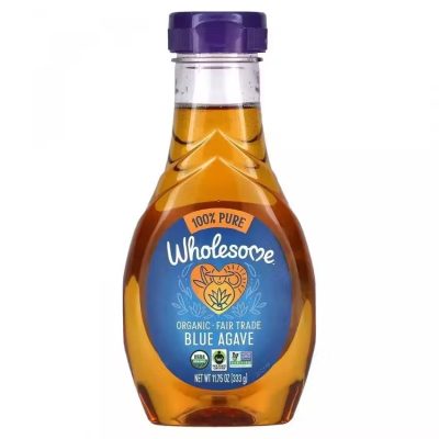 Wholesome, Сироп голубой агавы, органический, Blue Agave, 333 г