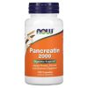 NOW Foods, Pancreatin 2000, панкреатин, поддержка пищеварения, 100 капсул