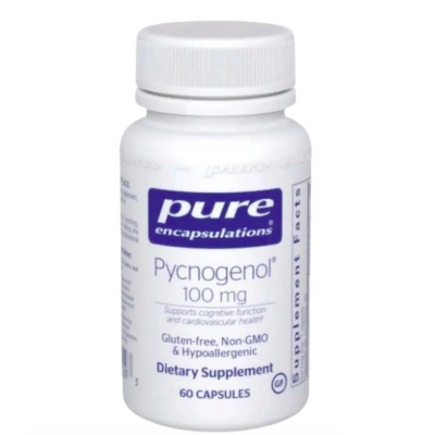 Pure Encapsulations, Пикногенол 100мг, антиоксидантный комплекс, 60 капсул - срок до 09/26