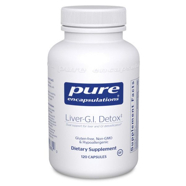 Pure Encapsulations, Liver-G.I. Detox, детокс печени и ЖКТ, 120 капсул