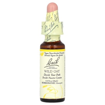 Bach, Original Flower Remedies, Wild Oat, дикий овес, от нерешительности и сомнений, 10мл