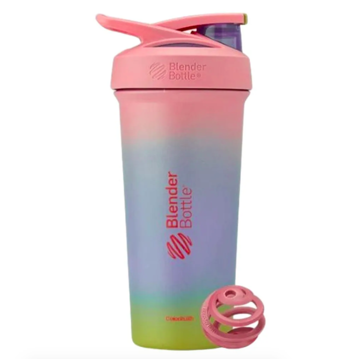 Blender Bottle, Шейкер,Sleek Sport(Breakaway)+Ball (Redwood), сталь, 740 мл