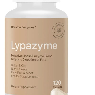 Houston Enzymes, Lypazyme, Липазим, препарат для переваривания жиров, 120 капсул