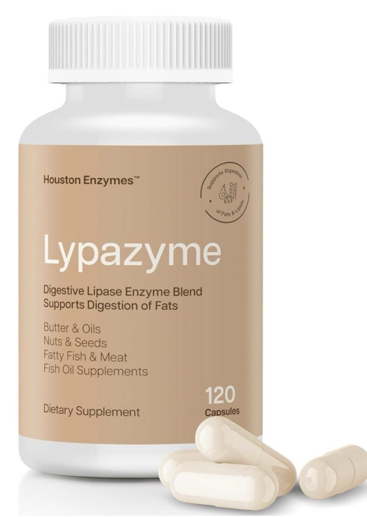 Houston Enzymes, Lypazyme, Липазим, препарат для переваривания жиров, 120 капсул