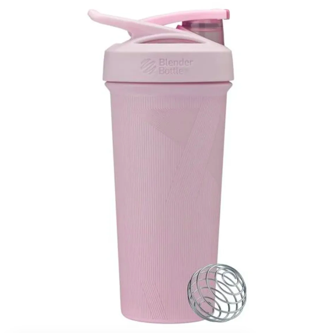 Blender Bottle, Шейкер спортивный, Sleek, цвет розовый, 740 мл (25 унций)