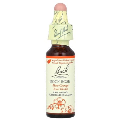 Bach, Original Flower Remedies, каменная роза, от тревожности и сомнений, Rock Rose, 10мл