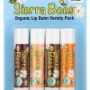 Sierra Bees, набор органических бальзамов для губ, Organic Lip Balm, 4 штуки