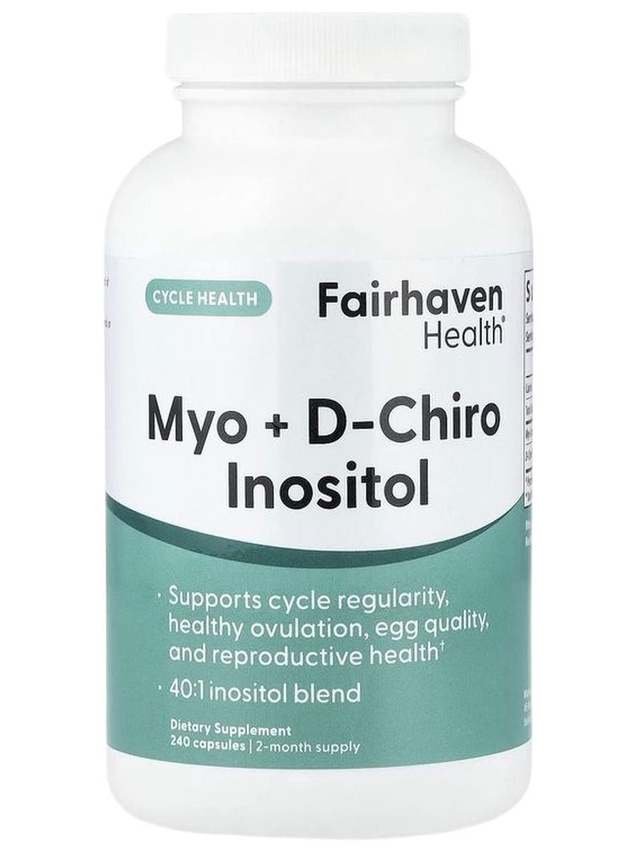 Fairhaven Health, Myo-Inositol+D-Chiro (Mио-Инозитол +D-хироинозитол), 240 капсул