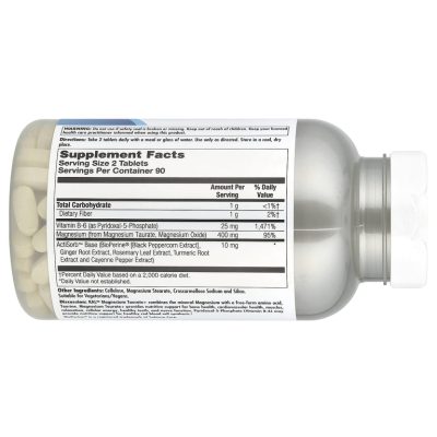 KAL, Магний, Таурат магния, Taurate Magnesium, 180 таблеток