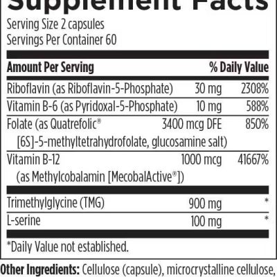 Designs for Health, Homocysteine Supreme, здоровый уровень гомоцистеина, 120 капсул