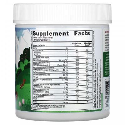 Nordic Naturals, Nordic Berries, мультивитамины для детей от 3 лет, вишня, 120 жевательных конфет