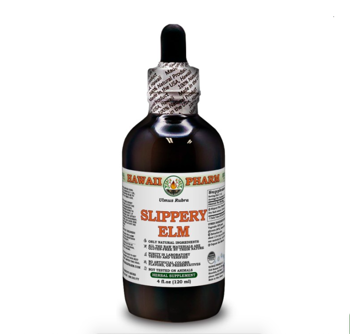 Hawaii Pharm, кора скользкого вяза, Slippery Elm, 120 мл