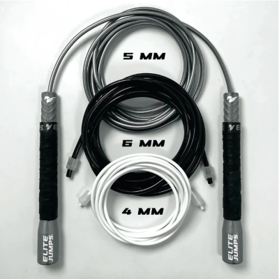 Elite Jumps, скакалки Skill Builder Jump Rope Bundle, набор из 3-х штук, серый