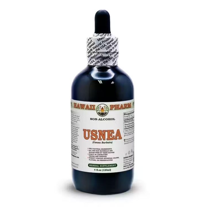 Hawaii Pharm, Usnea, Уснея, от инфекций, заживление ран, 120 мл