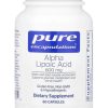 Pure Encapsulations, альфа-липоевая кислота (АЛК) 600 мг, Alpha-Lipoic Acid 600, 60 капсул