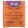 Yogi Tea, Positive Energy, чай для энергии, сладкий мандарин, 16 чайных пакетиков