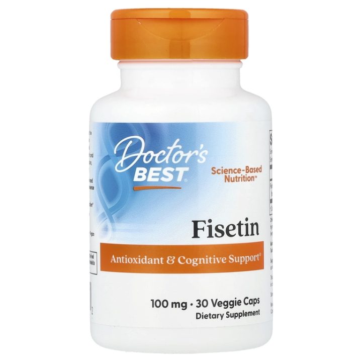 Doctor's Best, Fisetin with Novusetin, физетин и новусетин, 100 мг, 30 капсул
