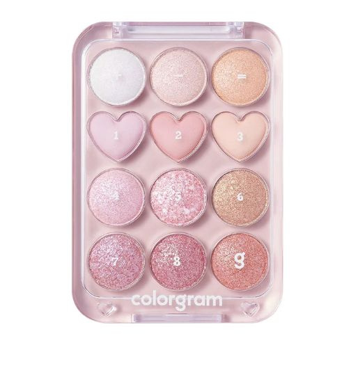 COLORGRAM, Pin Point, Палитра теней для век, 04 Bright/Cool, 9,9 г