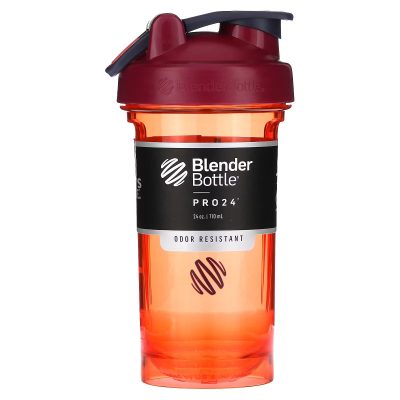 Шейкер спортивный, Blender Bottle, серия Pro24, FC Coral, коралловый, 710 мл (24 унции)