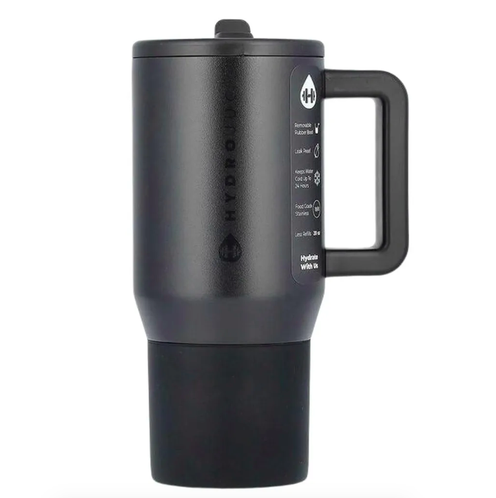 HydroJug, Traveler Tumbler, Стакан для путешествий, цвет Black (черный), 591 мл