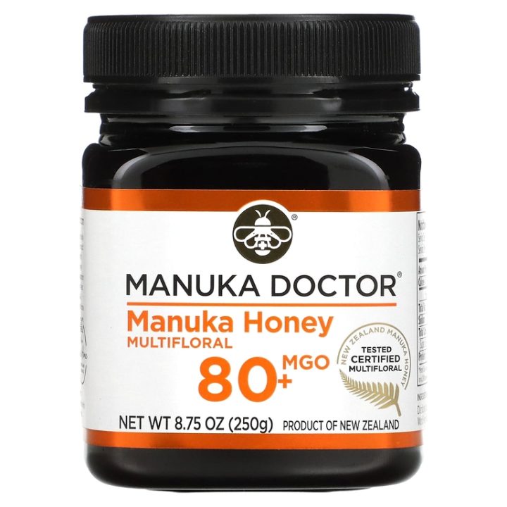 Manuka Doctor, мед манука из разнотравья, MGO 80+, 250 г