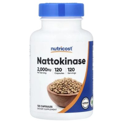 Nutricost, Наттокиназа, 2000 FU, 120 капсул