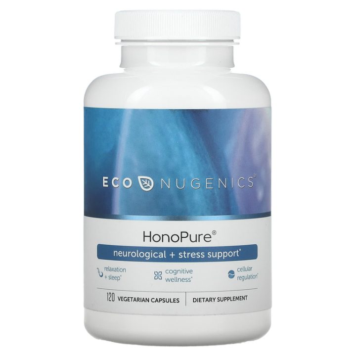 Econugenics, HonoPure, поддержка нервной системы и борьба со стрессом, 120 капсул