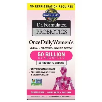 Garden of Life, Dr. Formulated Probiotics, пробиотики для женщин, 30 капсул